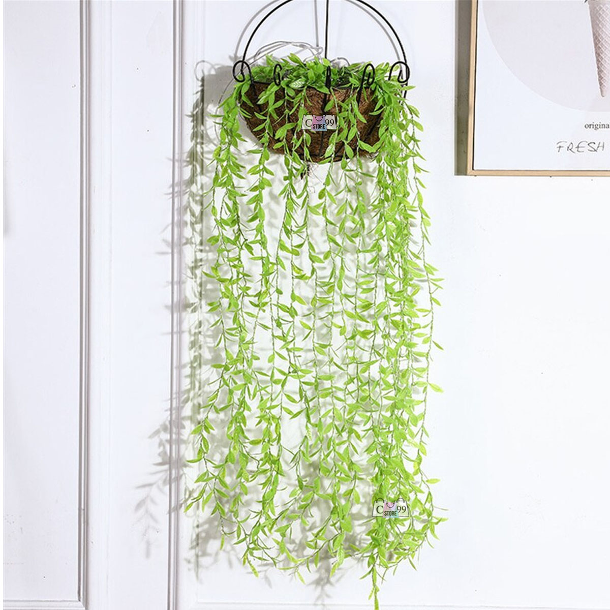 Miniatura 4 de Matera colgante Tira De Hojas Artificial